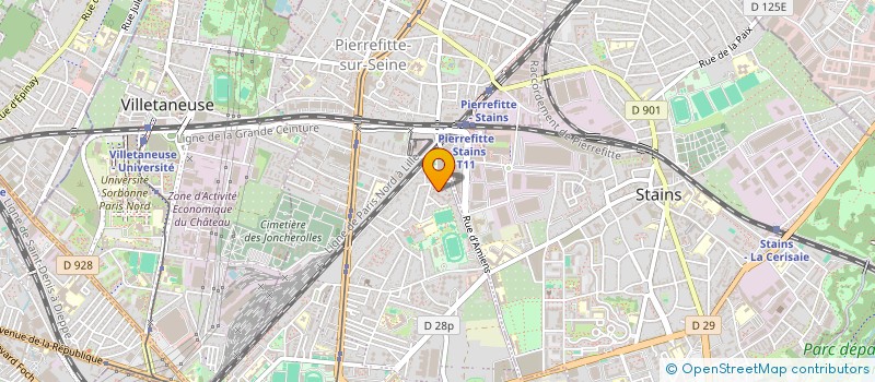 localisation de l'entreprise MADAME MUDIYANSELAGE RAJAPAKSE  PIERREFITTE-SUR-SEINE