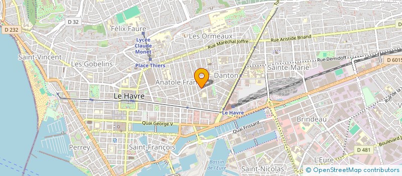 localisation de l'entreprise MADAME MUFIDAT MUSAFAU  LE HAVRE