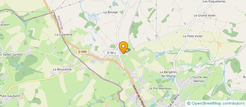localisation de l'entreprise MADAME MUGUETTE BILLARD à AIGURANDE