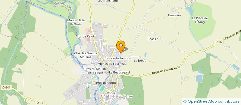localisation de l'entreprise MADAME MUGUETTE DUPUIS à CHATILLON-COLIGNY