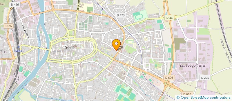 localisation de l'entreprise MADAME MUGUETTE GARREAU à SENS