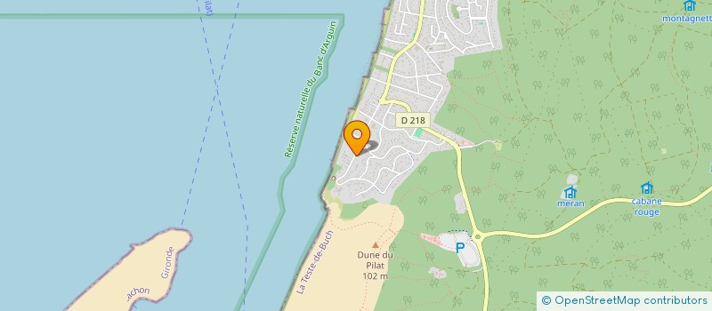 localisation de l'entreprise MADAME MUGUETTE GENDRAUD  LA TESTE-DE-BUCH