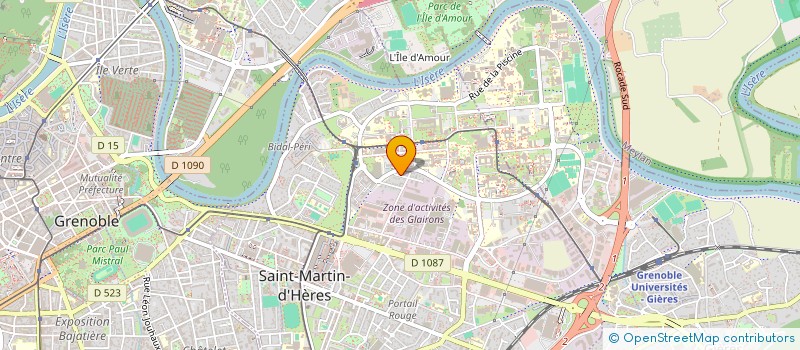 localisation de l'entreprise MADAME MUKHLISA BAKHRITDINOVA  SAINT-MARTIN-D'HERES