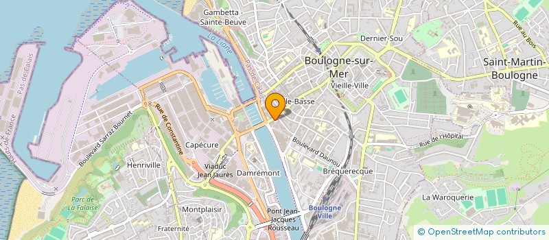 localisation de l'entreprise MADAME MULENE NGO SACK à BOULOGNE-SUR-MER