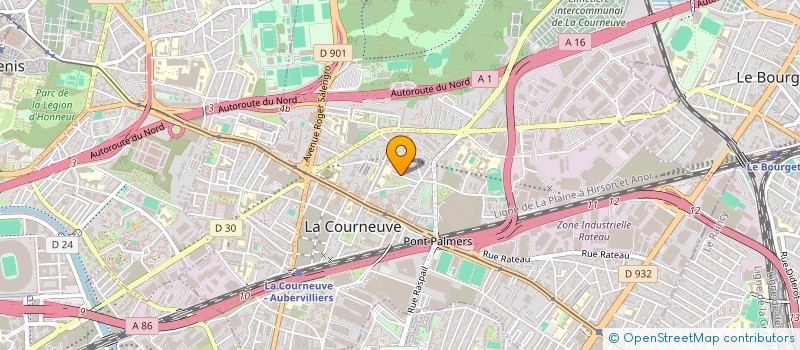 localisation de l'entreprise MADAME MUNA MAHMOOD à LA COURNEUVE