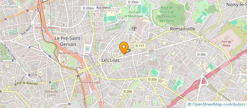 localisation de l'entreprise MADAME MURIEL ALOREND à LES LILAS