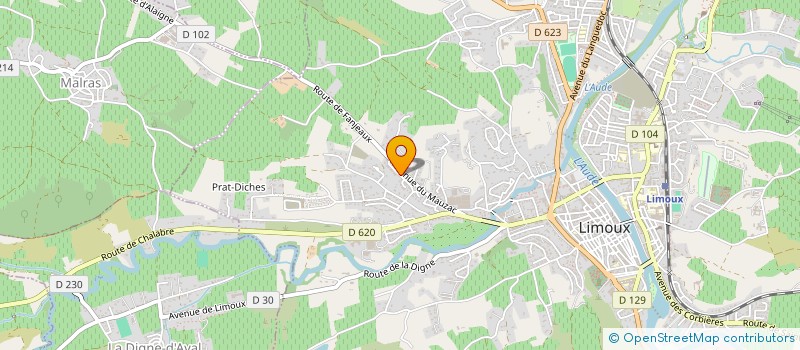 localisation de l'entreprise MADAME MURIEL ANGOT  LIMOUX