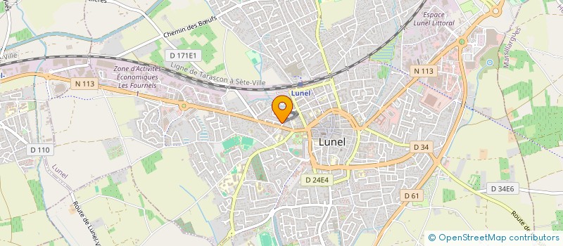 localisation de l'entreprise MADAME MURIEL ARNAL  LUNEL