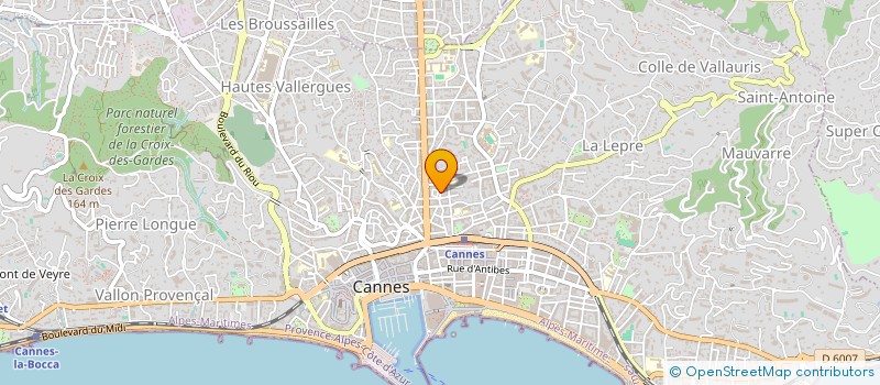 localisation de l'entreprise MADAME MURIEL AUTRET à CANNES