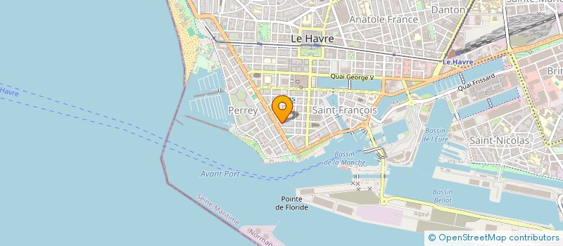 localisation de l'entreprise MADAME MURIEL AVENEL  LE HAVRE