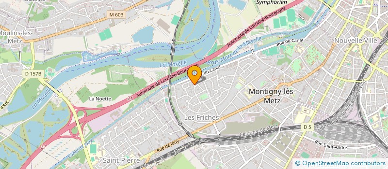 localisation de l'entreprise MADAME MURIEL BACHORZ  MONTIGNY-LES-METZ