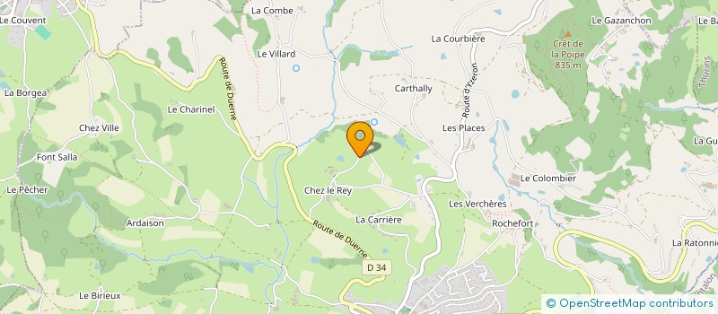 localisation de l'entreprise MADAME MURIEL BALMONT  SAINT-MARTIN-EN-HAUT