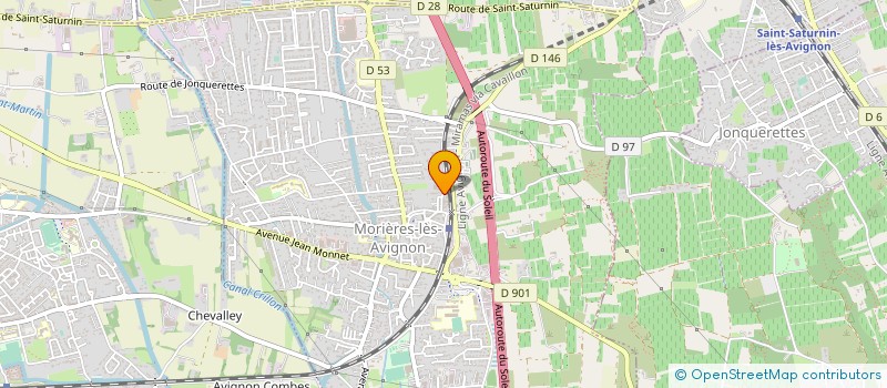 localisation de l'entreprise MADAME MURIEL BAPTISTE  MORIERES-LES-AVIGNON