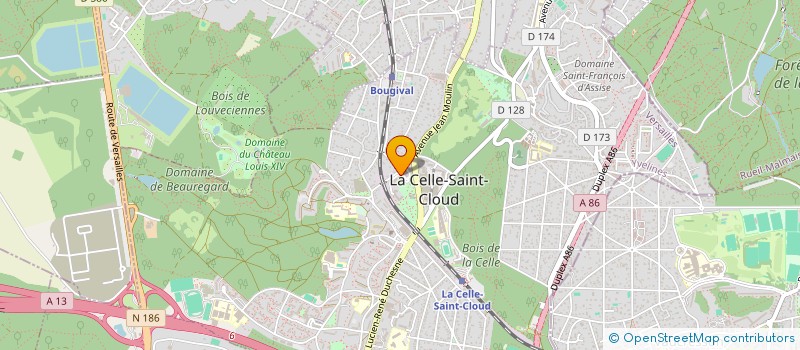 localisation de l'entreprise MADAME MURIEL BARDOUX  LA CELLE-SAINT-CLOUD