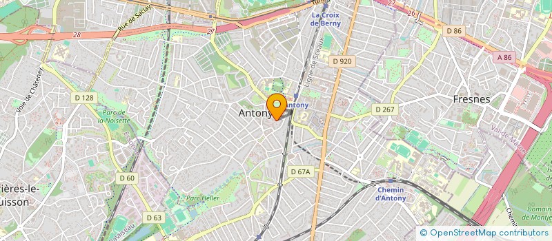 localisation de l'entreprise MADAME MURIEL BARY à ANTONY