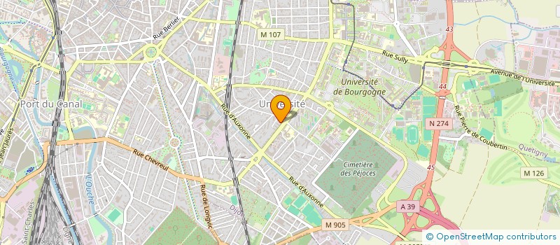 localisation de l'entreprise MADAME MURIEL BAS à DIJON