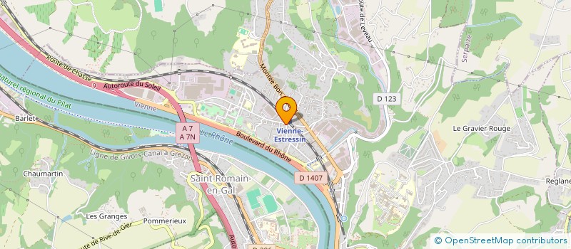 localisation de l'entreprise MADAME MURIEL BAUZON à VIENNE