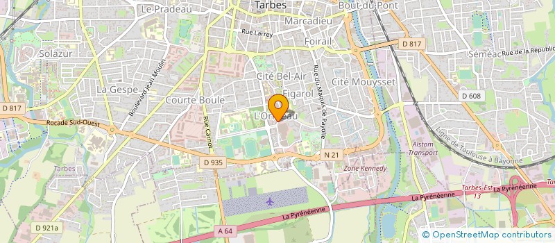 localisation de l'entreprise MADAME MURIEL BAYLERE  TARBES