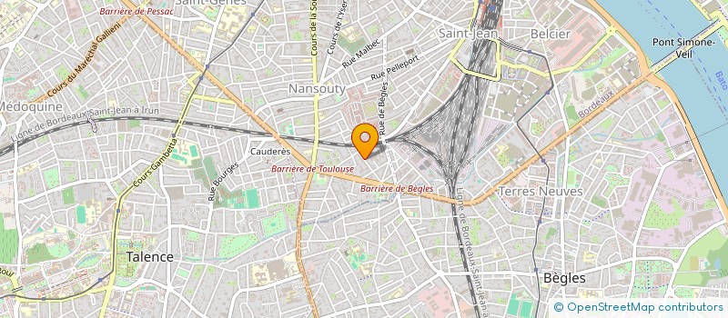 localisation de l'entreprise MADAME MURIEL BEAUJARD  BORDEAUX