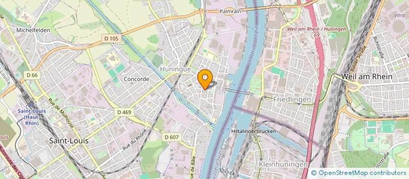 localisation de l'entreprise MADAME MURIEL BECHER  HUNINGUE