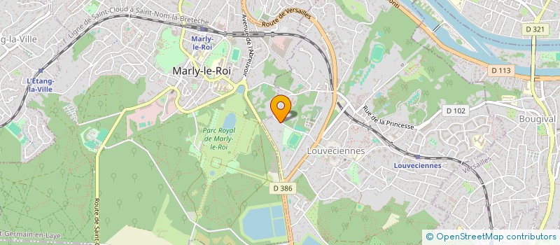 localisation de l'entreprise MADAME MURIEL BELGY à LOUVECIENNES