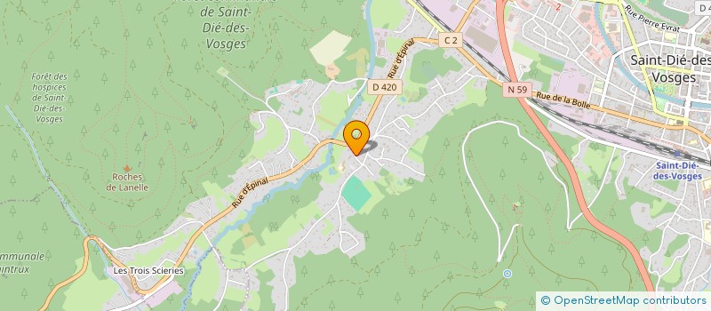 localisation de l'entreprise MADAME MURIEL BELLORINI à SAINT-DIE-DES-VOSGES