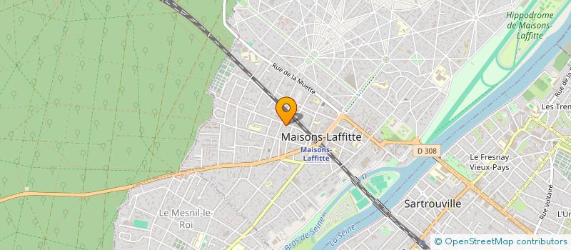 localisation de l'entreprise MADAME MURIEL BENIGNUS  MAISONS-LAFFITTE
