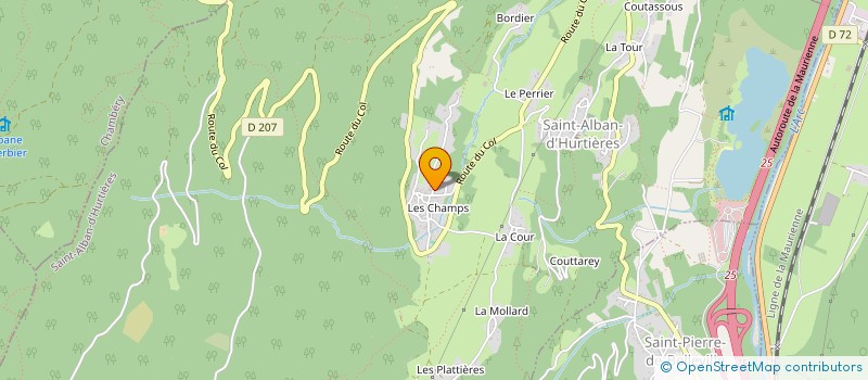 localisation de l'entreprise MADAME MURIEL BERCEVILLE  SAINT-ALBAN-D'HURTIERES