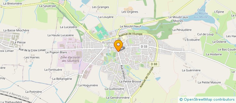 localisation de l'entreprise MADAME MURIEL BERGERAN  ARGENTRE-DU-PLESSIS