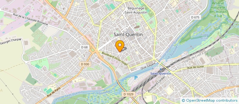 localisation de l'entreprise MADAME MURIEL BERNOVILLE à SAINT QUENTIN
