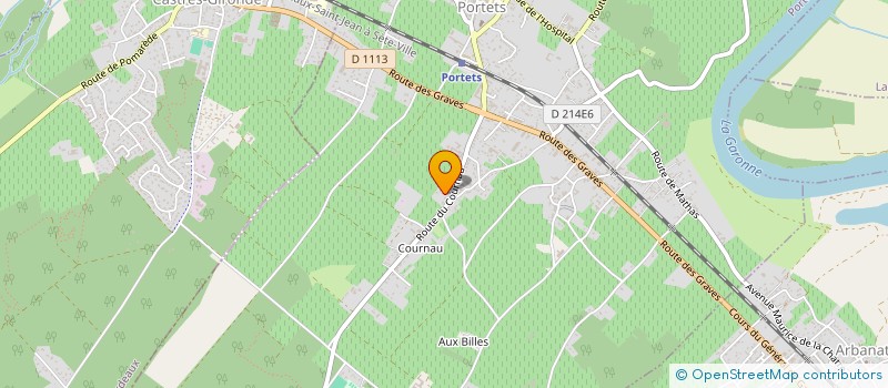 localisation de l'entreprise MADAME MURIEL BESNEVILLE  PORTETS