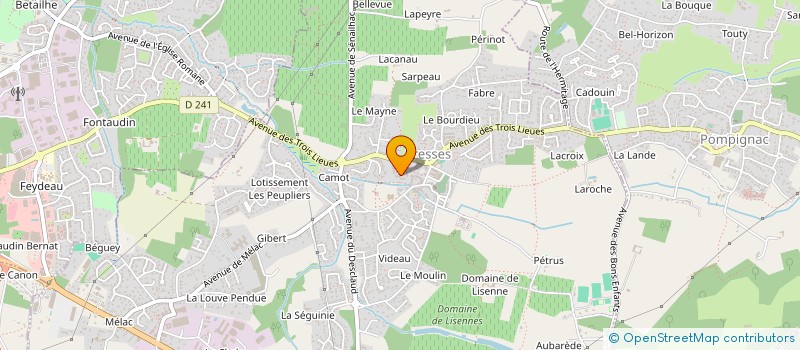 localisation de l'entreprise MADAME MURIEL BISBAU  PONDAURAT