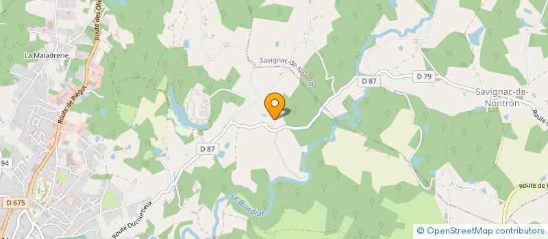 localisation de l'entreprise MADAME MURIEL BIZEAU  NONTRON