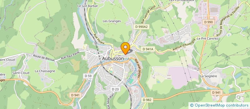 localisation de l'entreprise MADAME MURIEL BLANC à MOUTIER-ROZEILLE