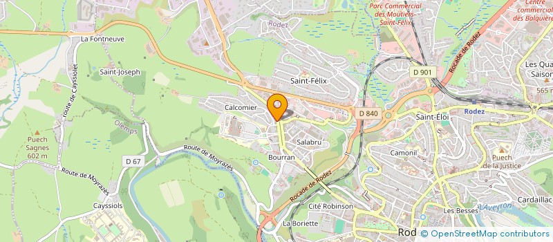 localisation de l'entreprise MADAME MURIEL BLAQUIERE  RODEZ