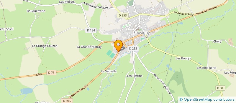 localisation de l'entreprise MADAME MURIEL BONHOMME  SOUVIGNY