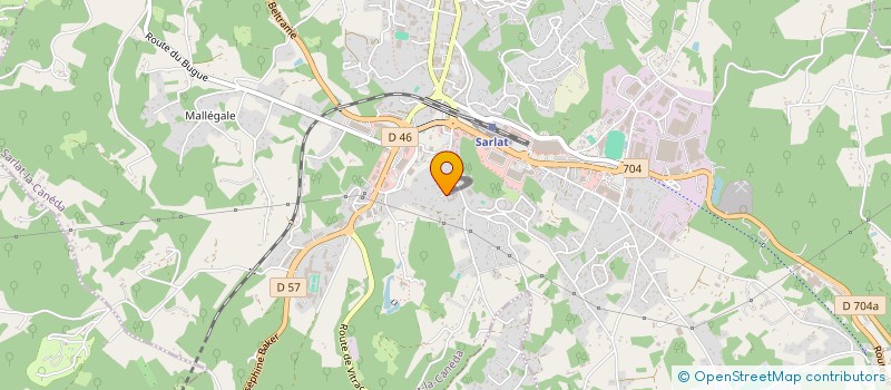 localisation de l'entreprise MADAME MURIEL BOURGENOT  SARLAT-LA-CANEDA