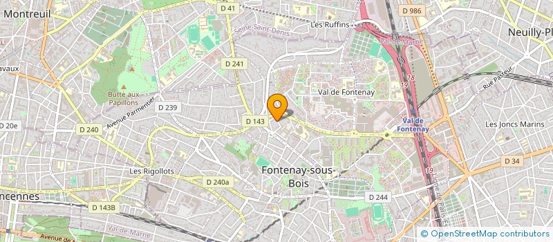 localisation de l'entreprise MADAME MURIEL BOURNIER à FONTENAY-SOUS-BOIS