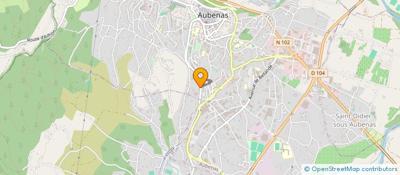 localisation de l'entreprise MADAME MURIEL BOURRET à AUBENAS