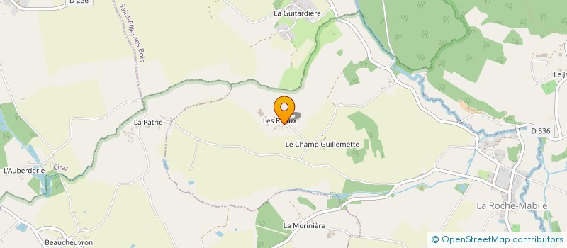 localisation de l'entreprise MADAME MURIEL BRIFFAULT à LA ROCHE-MABILE