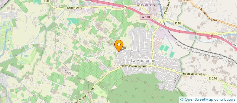 localisation de l'entreprise MADAME MURIEL BRUN  LA CRAU