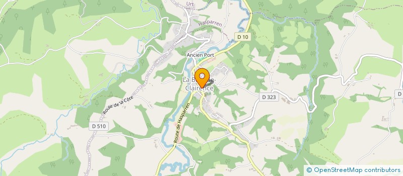 localisation de l'entreprise MADAME MURIEL BRUNEAUX à LA BASTIDE-CLAIRENCE