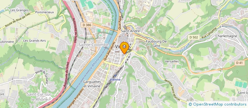 localisation de l'entreprise MADAME MURIEL BUTHION à VIENNE