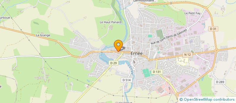 localisation de l'entreprise MADAME MURIEL CADENET à ERNEE