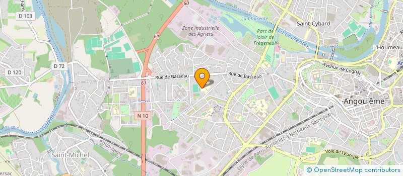 localisation de l'entreprise MADAME MURIEL CADUSSEAU à ANGOULEME