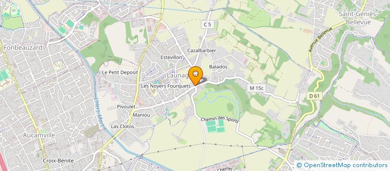 localisation de l'entreprise MADAME MURIEL CAILLON  LAUNAGUET