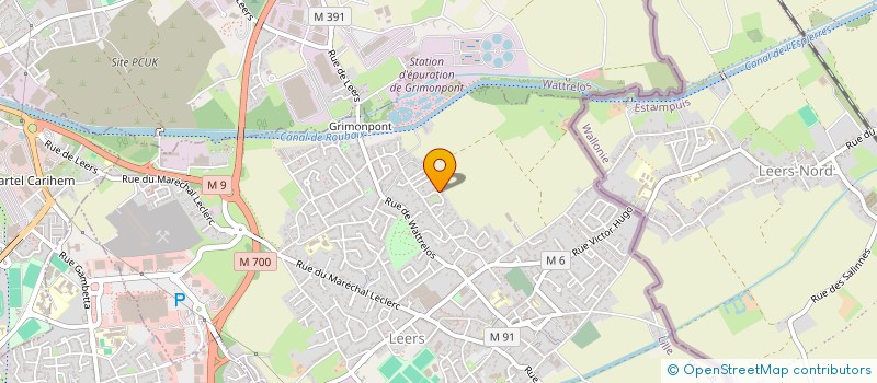 localisation de l'entreprise MADAME MURIEL CAPLETTE  LEERS