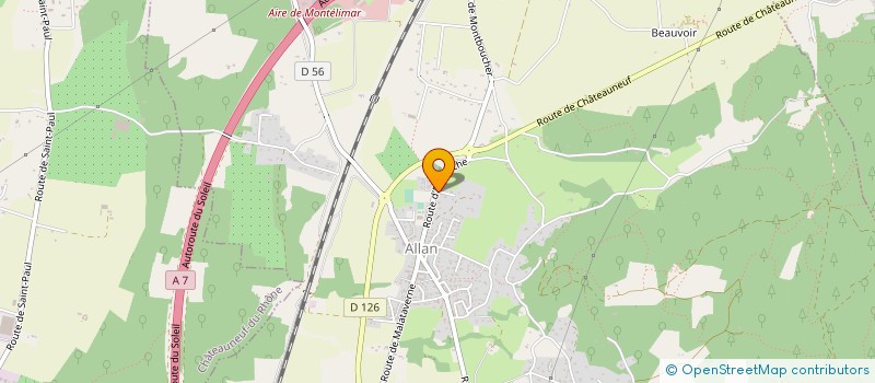 localisation de l'entreprise MADAME MURIEL CHABERT  ALLAN