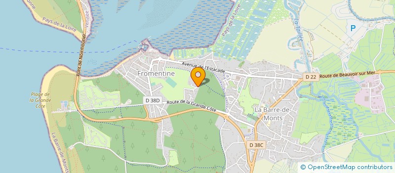 localisation de l'entreprise MADAME MURIEL CHABOT  LA BARRE-DE-MONTS