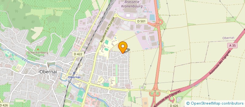 localisation de l'entreprise MADAME MURIEL CHAMPION  OBERNAI